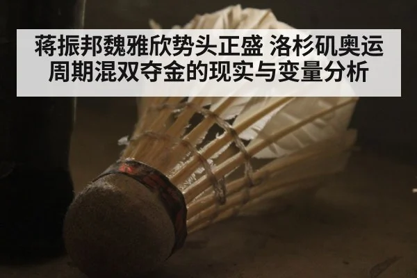 蒋振邦魏雅欣势头正盛 洛杉矶奥运周期混双夺金的现实与变量分析